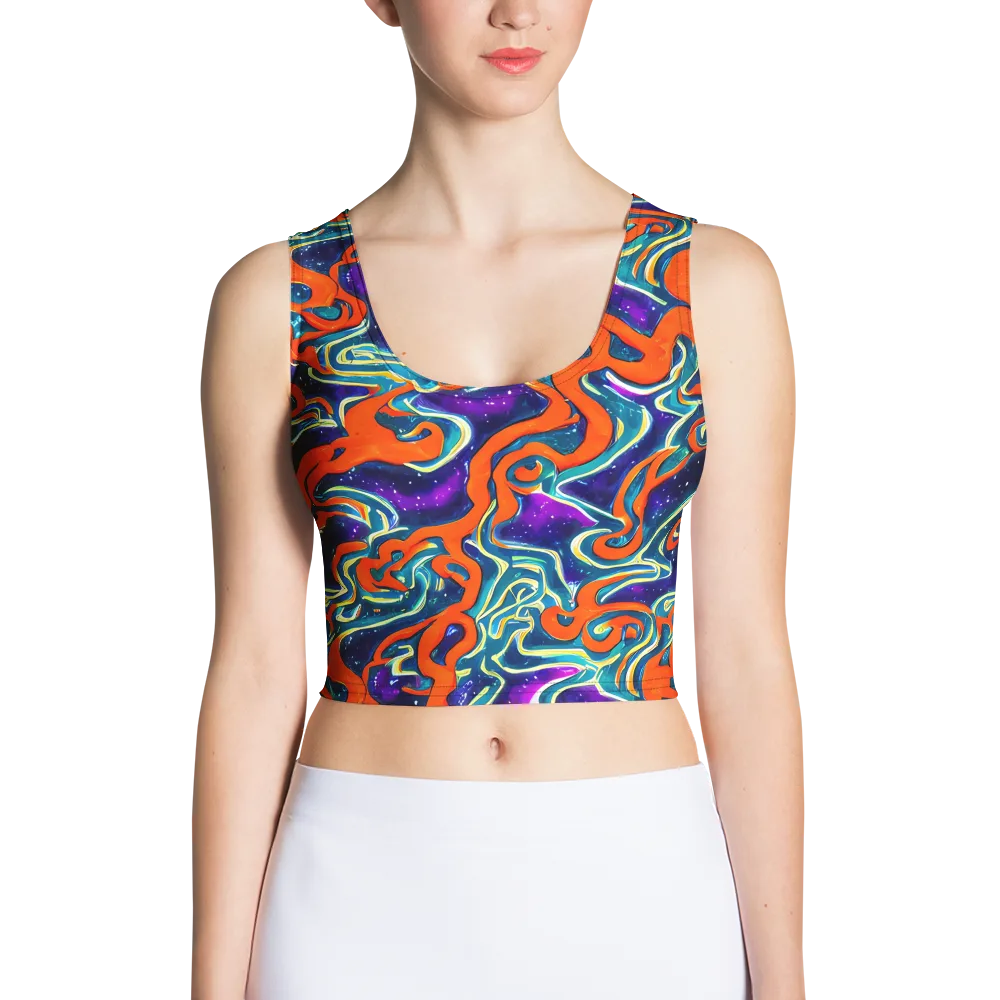 Flamewarp on Crop Top — Front