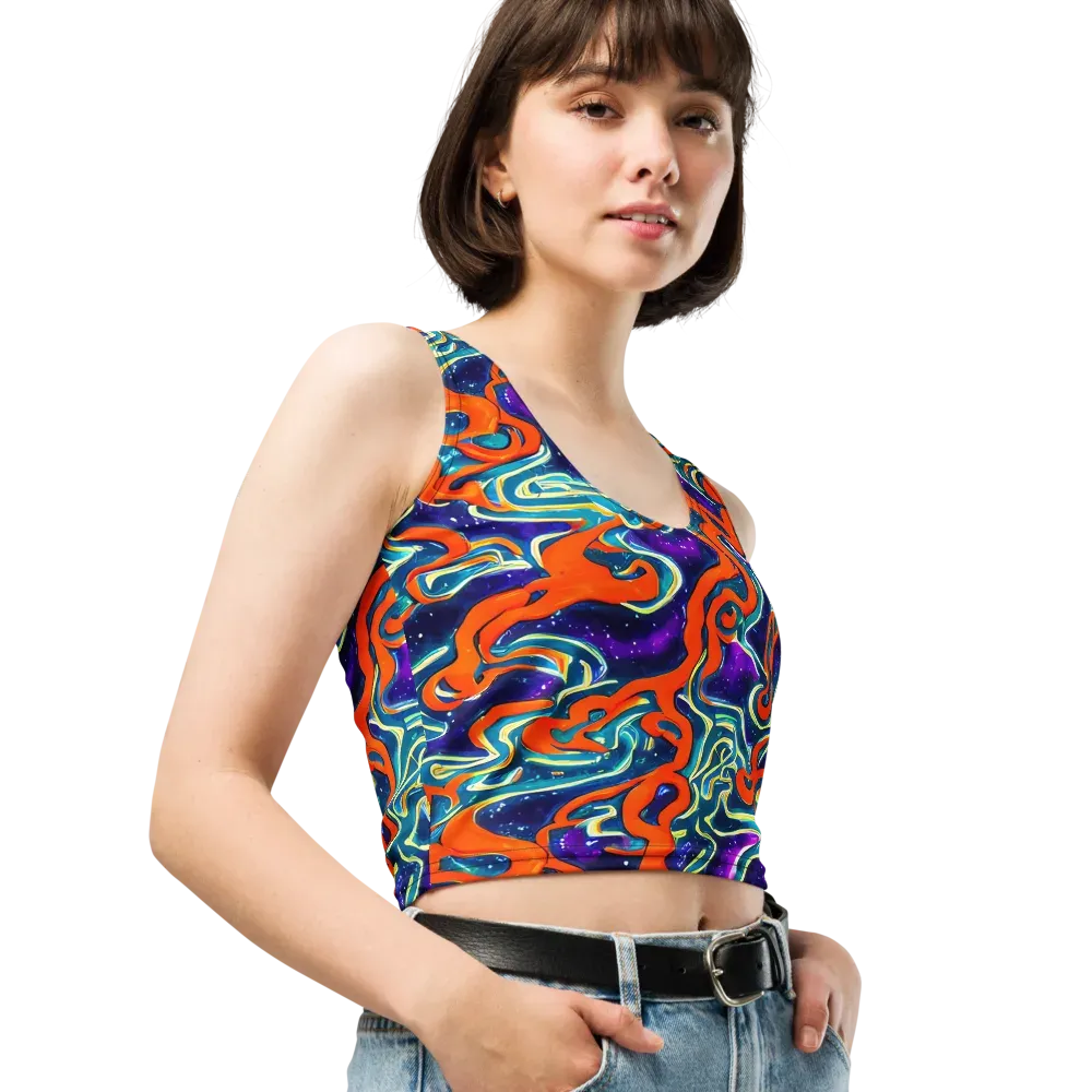 Flamewarp on Crop Top — Right Front