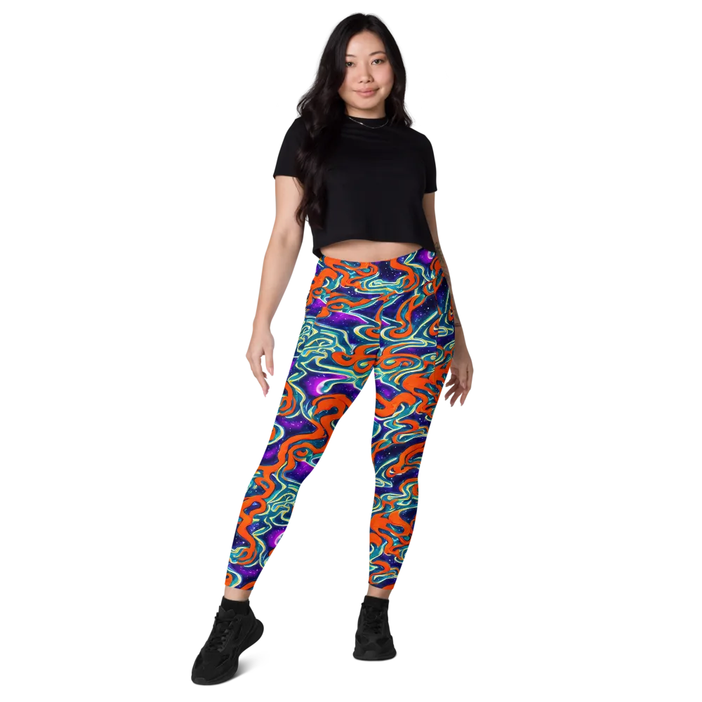 Flamewarp on Leggings with Pockets — Front