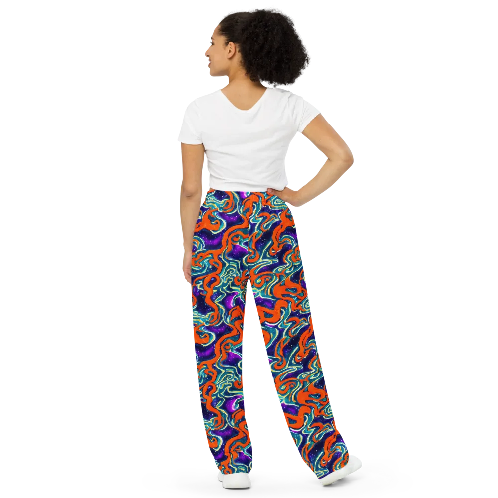 Flamewarp on Wide-Leg Pants — Back