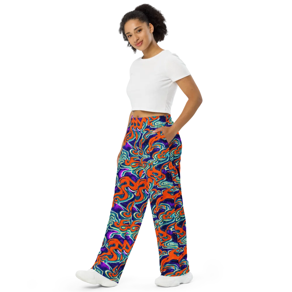 Flamewarp on Wide-Leg Pants — Left Front