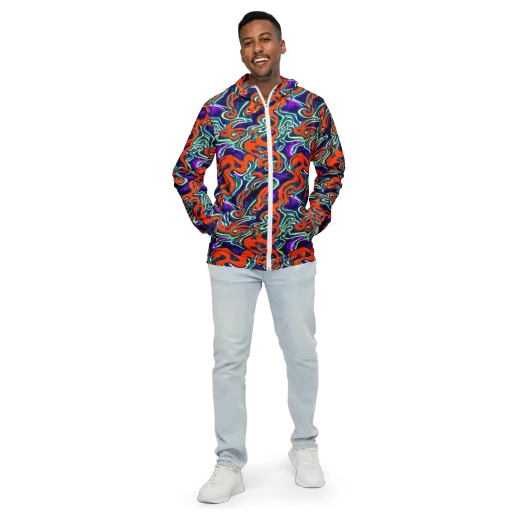 Flamewarp on a Men's Windbreaker