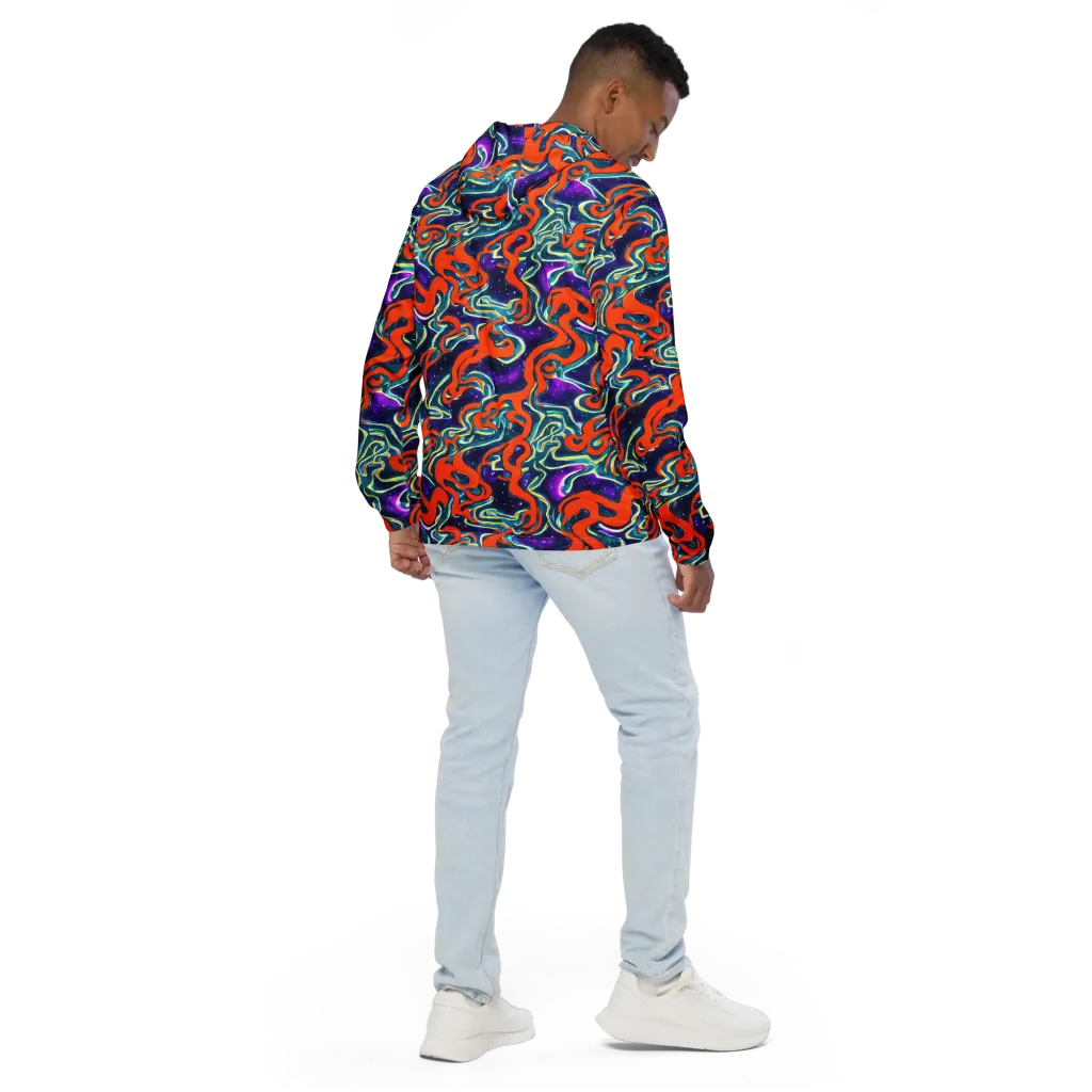 Flamewarp on Men's Windbreaker — Back