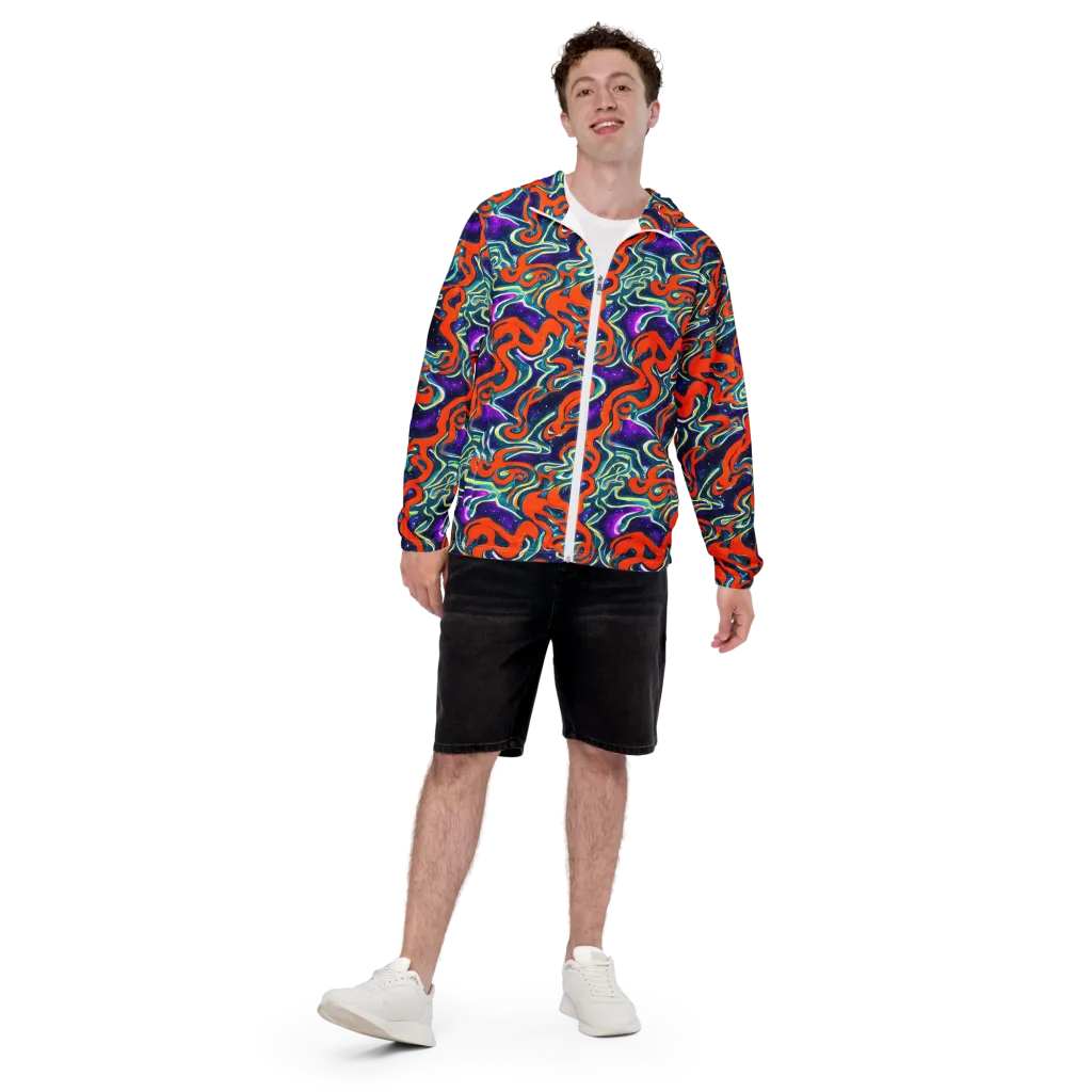 Flamewarp on Men's Windbreaker — Front