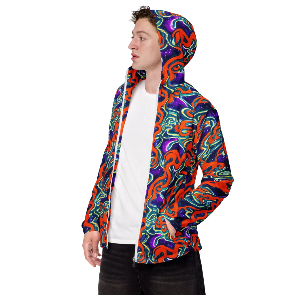 Flamewarp on Men's Windbreaker — Left Front