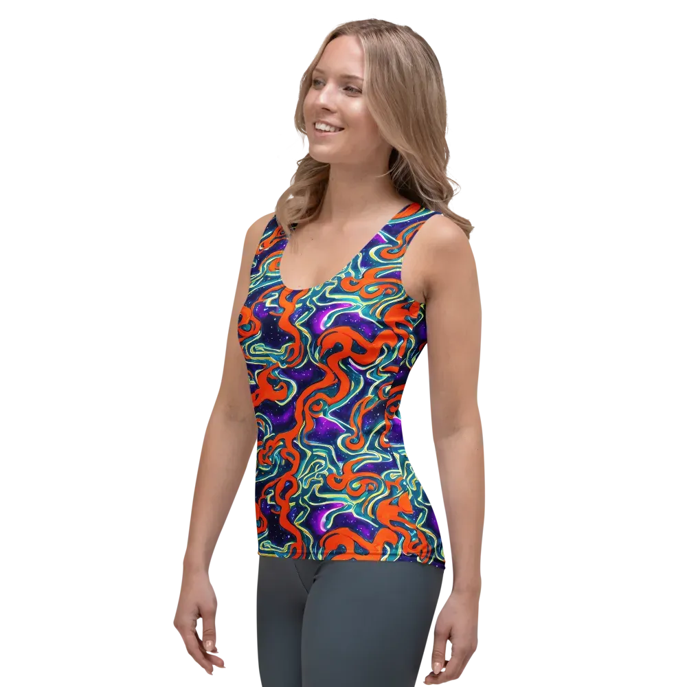 Flamewarp on Women's Tank Top — Left Front