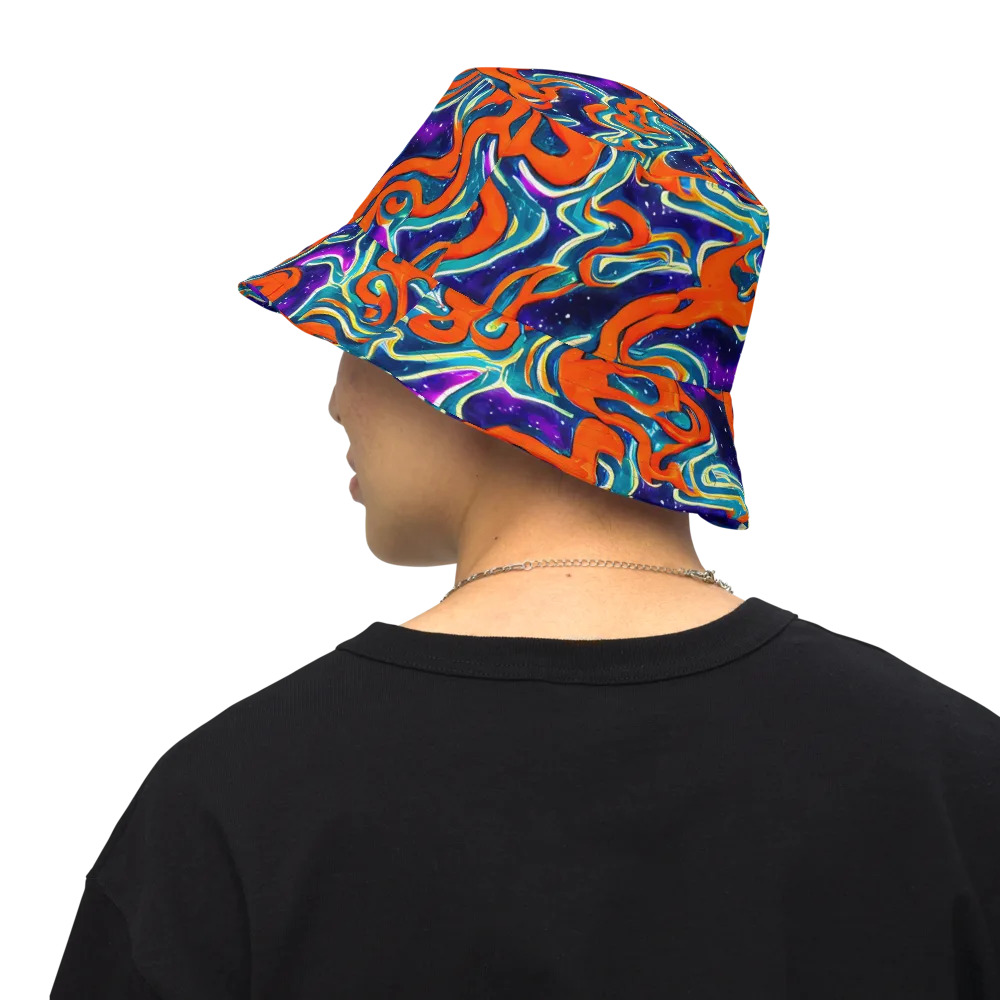 Flamewarp on Reversible Bucket Hat — Back Inside