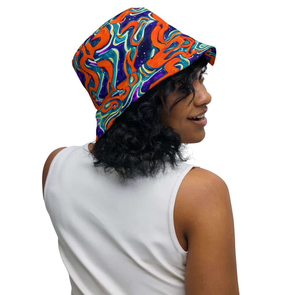 Flamewarp on Reversible Bucket Hat — Right Outside