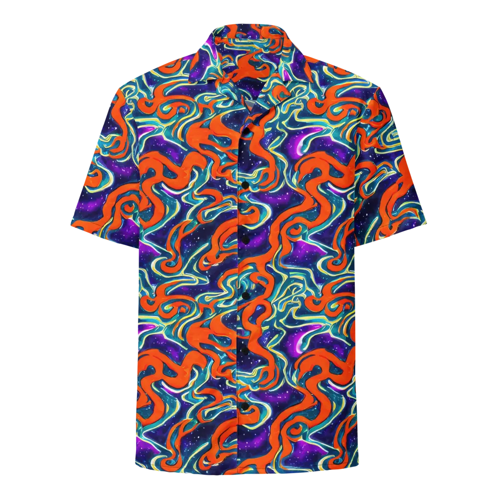 Flamewarp on Button Shirt — Front