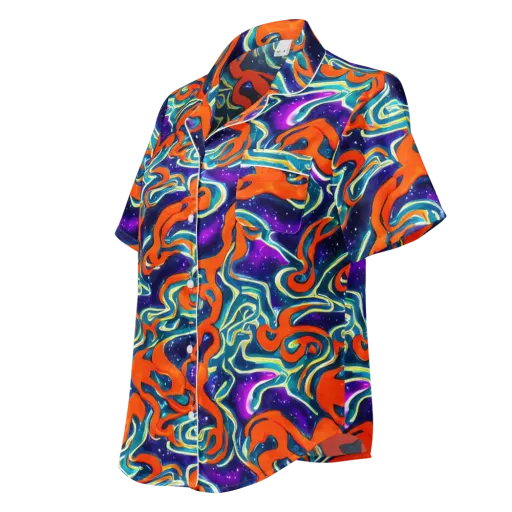 Flamewarp on a Women's Short Sleeve Pajama Top