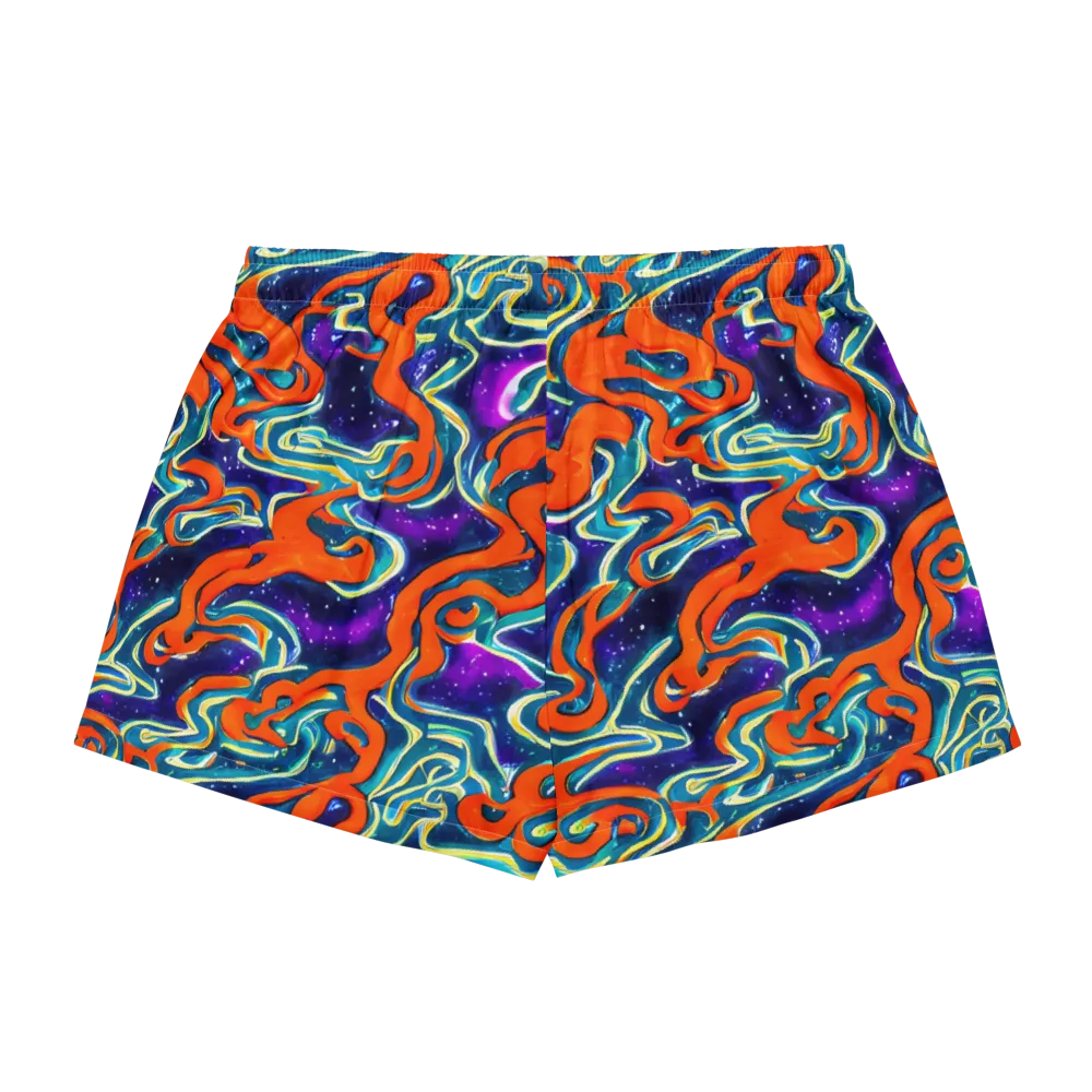 Flamewarp on Women's Pajama Shorts — Back