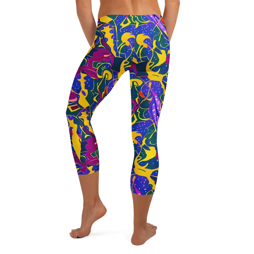 Afterdark Color on Capri Leggings — Back