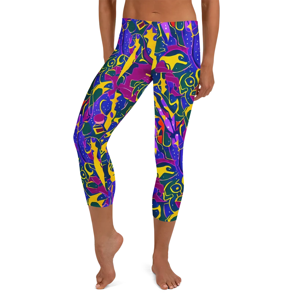 Afterdark Color on Capri Leggings — Front