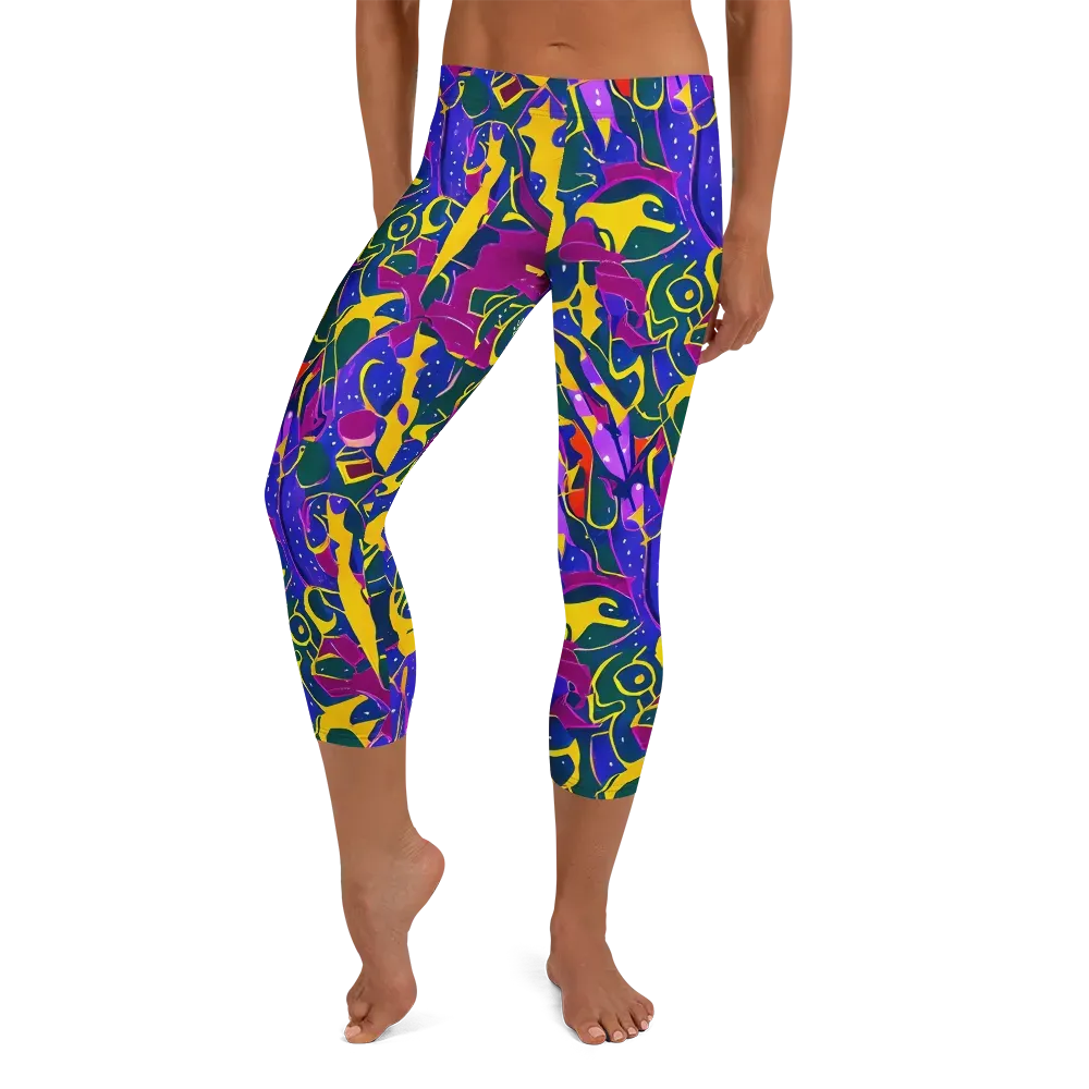 Afterdark Color on Capri Leggings — Front