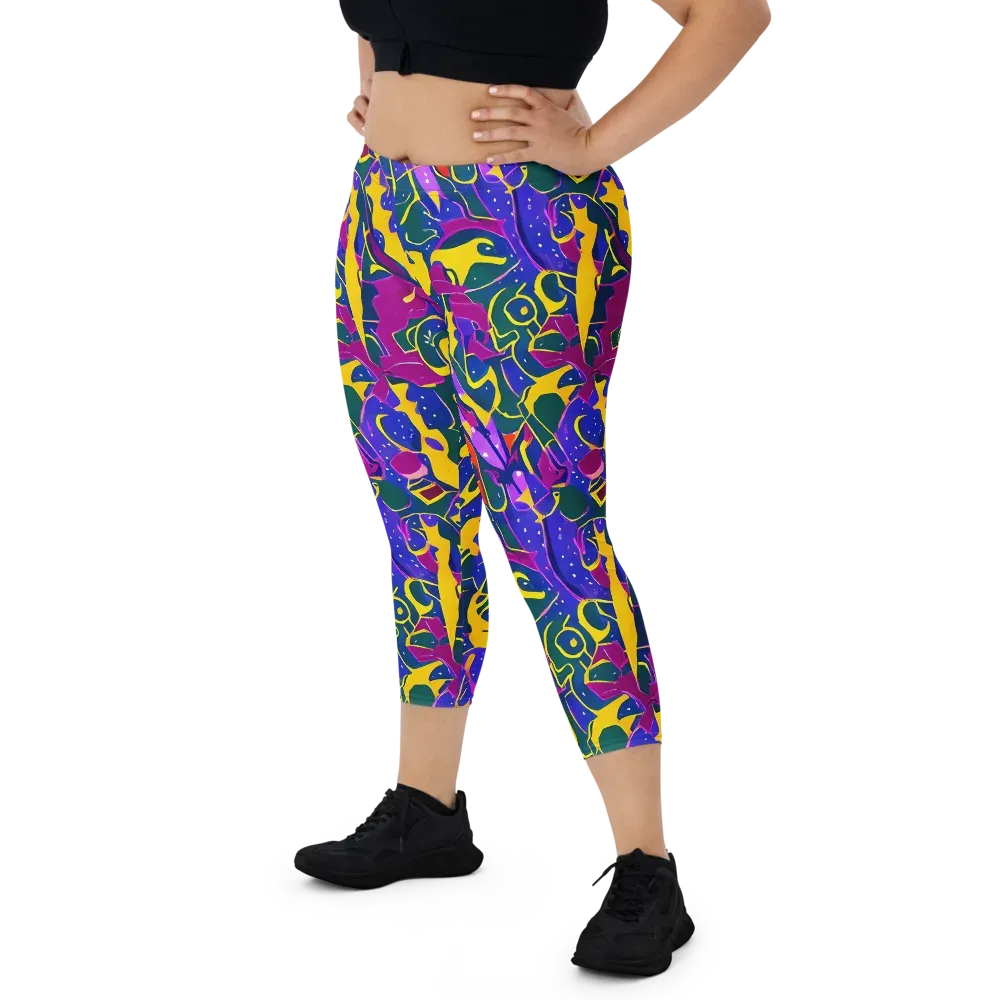 Afterdark Color on Capri Leggings — Front