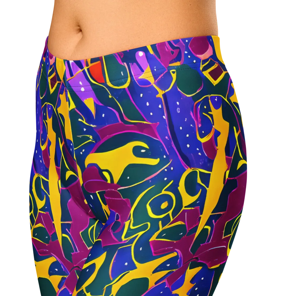Afterdark Color on Capri Leggings — Zoomed-in