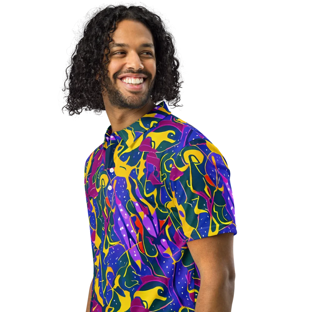 Afterdark Color on Men's Slim Fit Polo Shirt — Left Front