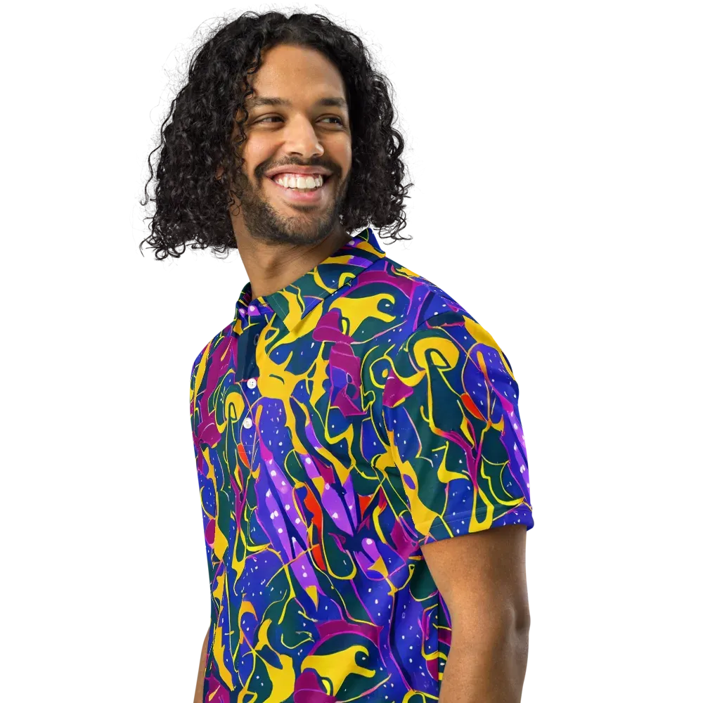 Afterdark Color on Men's Slim Fit Polo Shirt — Left Front