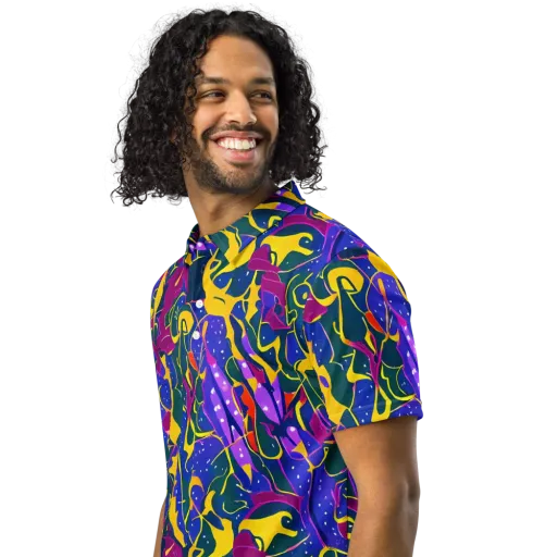 Afterdark Color on a Men's Slim Fit Polo Shirt