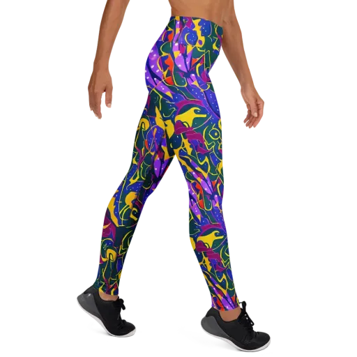 Afterdark Color on a Yoga Leggings