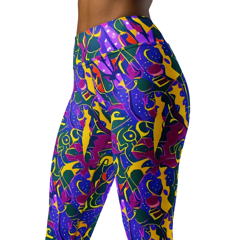 Afterdark Color on Yoga Leggings — Left Front