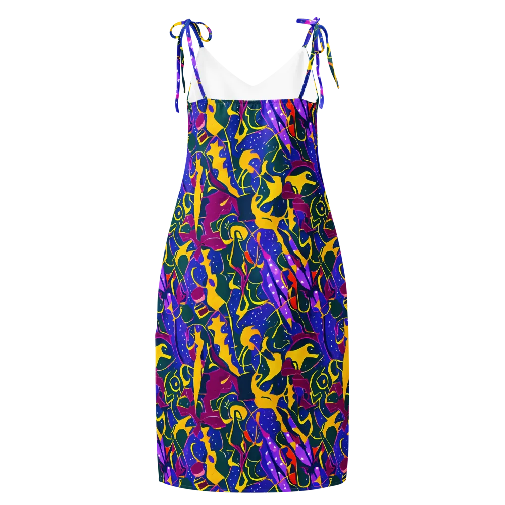 Afterdark Color on Slip Dress — Back