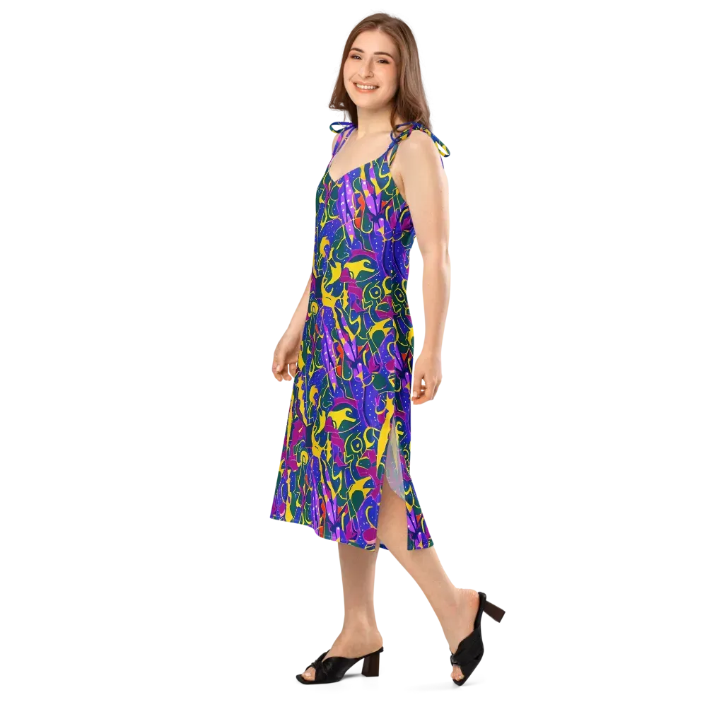 Afterdark Color on Slip Dress — Left Front