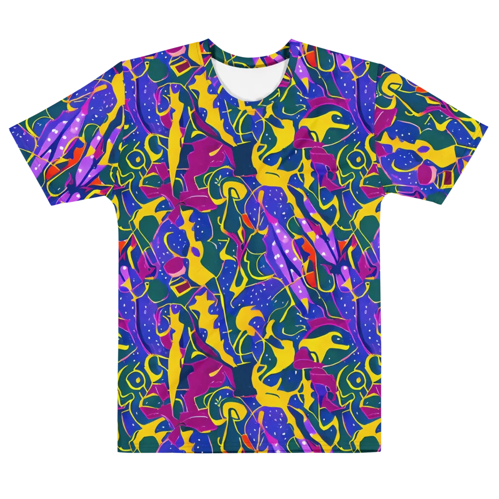 Afterdark Color on Men's Cotton Crew Neck T-Shirt — Front
