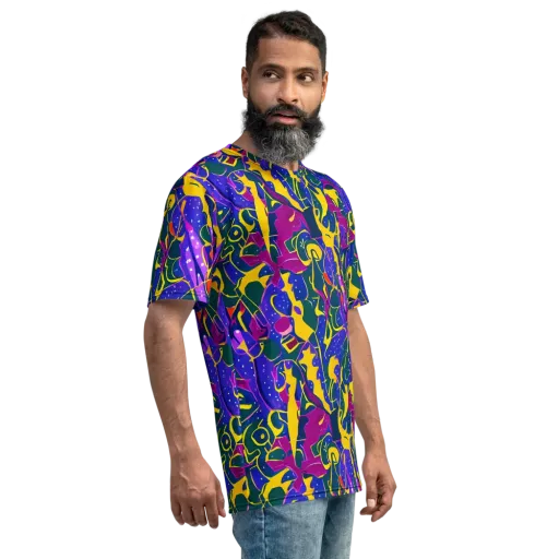 Afterdark Color on a Men's Crew Neck T-Shirt