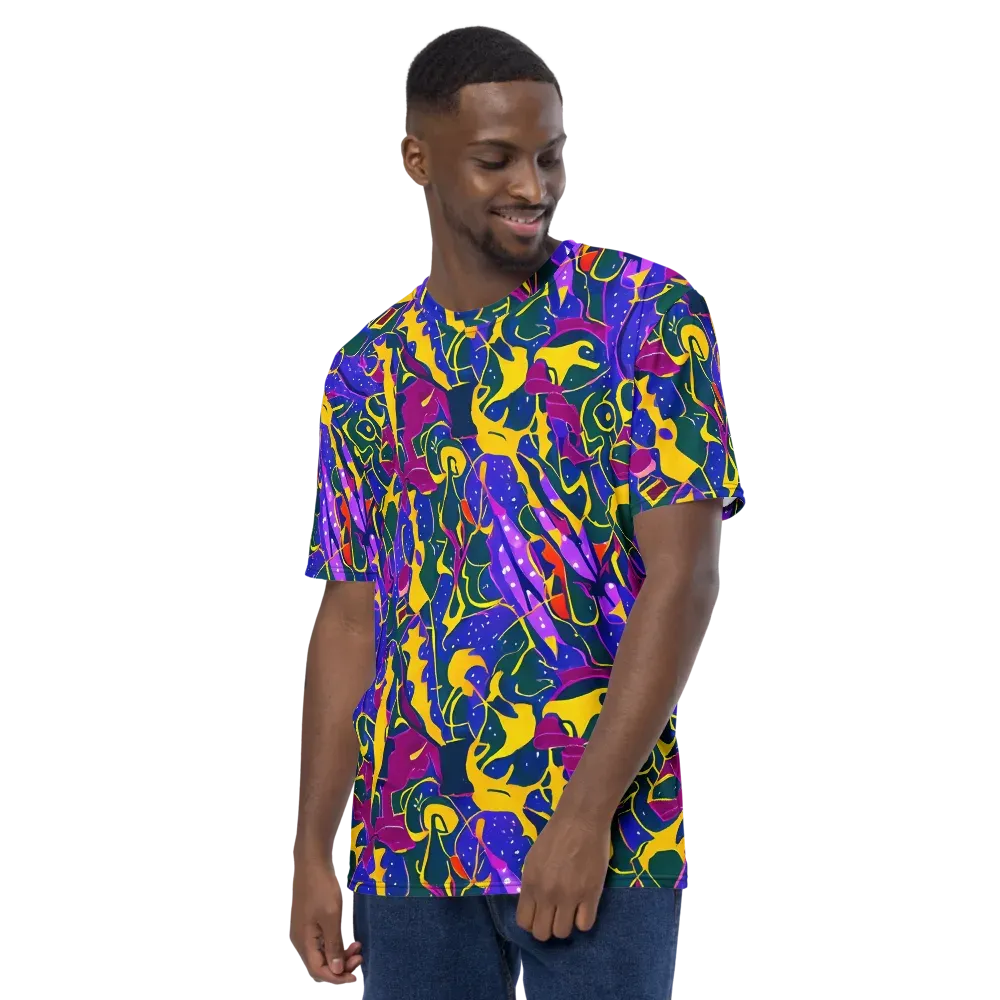 Afterdark Color on Men's Crew Neck T-Shirt — Left