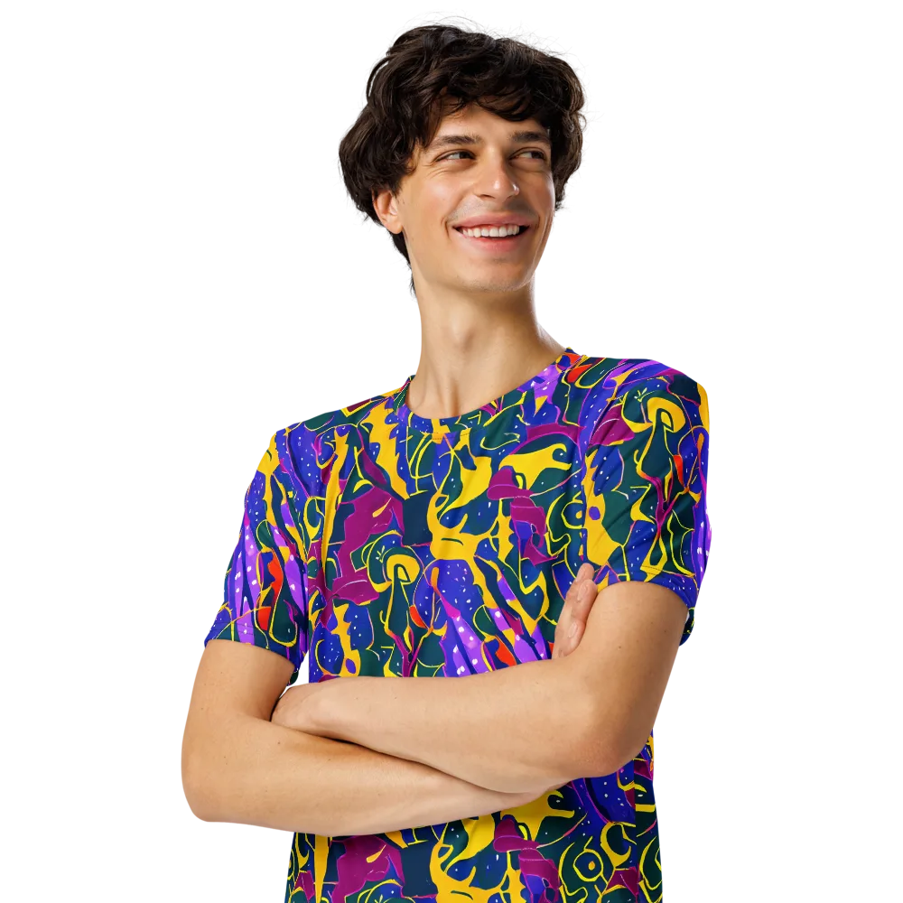 Afterdark Color on Men's Crew Neck T-Shirt — Left Front