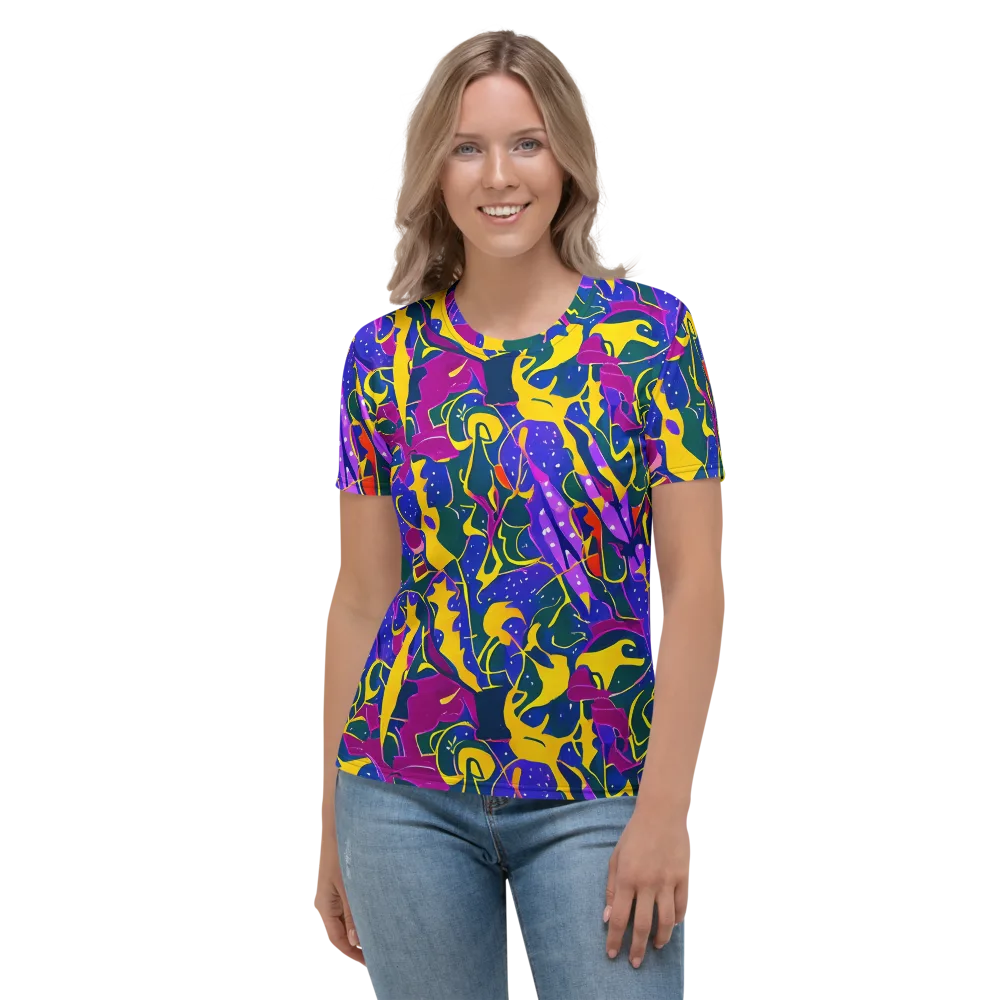 Afterdark Color on Women's Crew Neck T-Shirt — Front