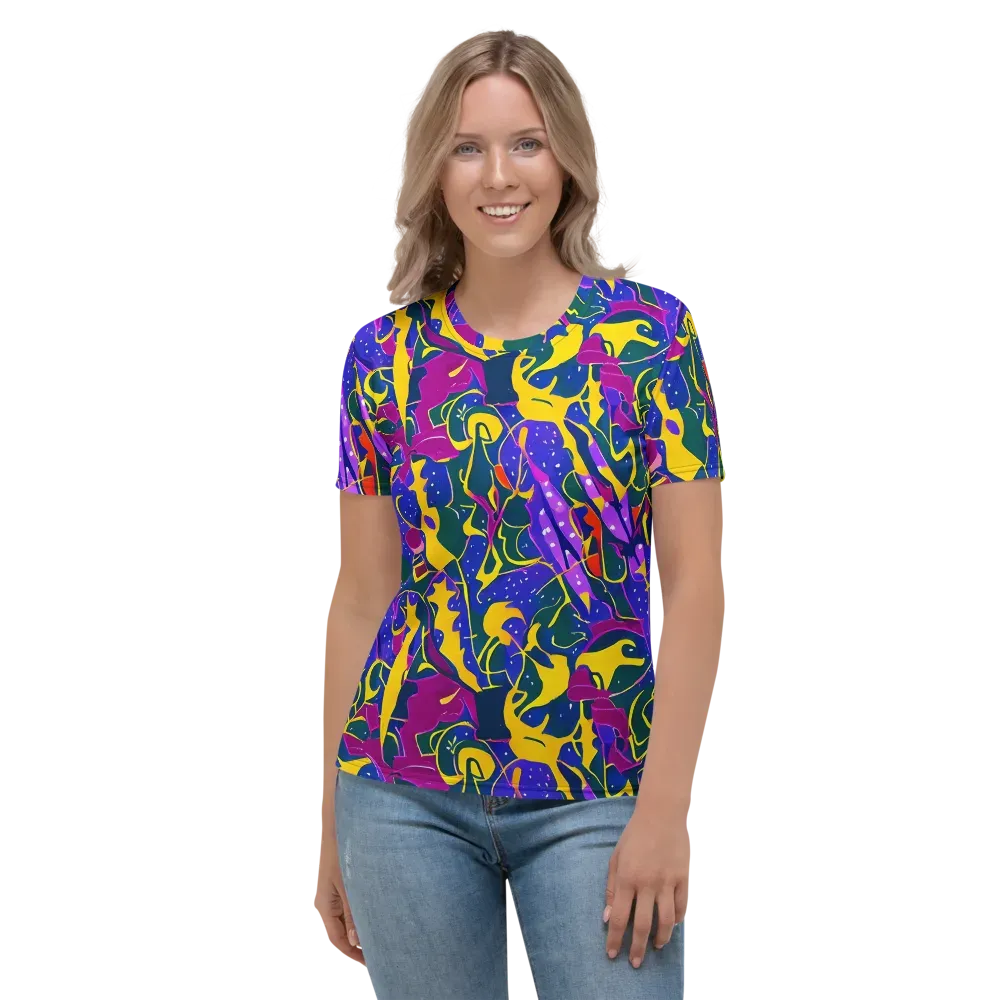 Afterdark Color on Women's Crew Neck T-Shirt — Front