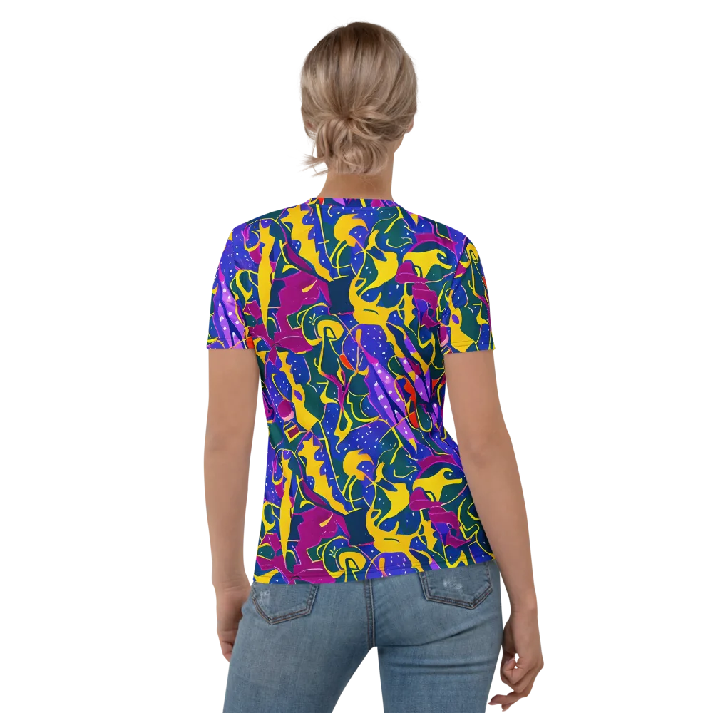 Afterdark Color on Women's Crew Neck T-Shirt — Back