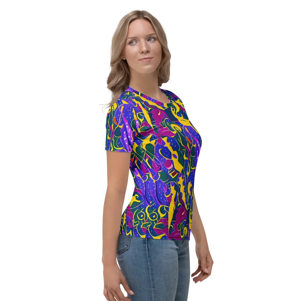 Afterdark Color on Women's Crew Neck T-Shirt — Right