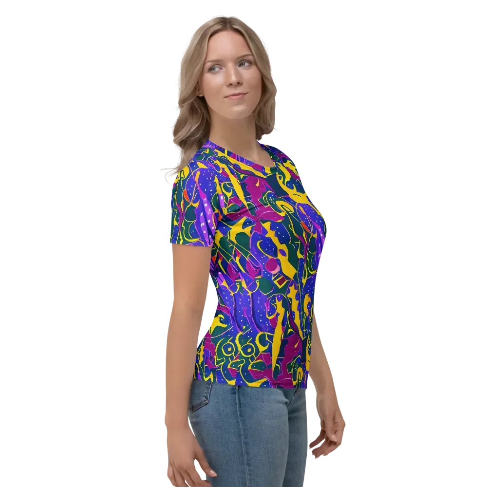 Afterdark Color on Women's Crew Neck T-Shirt — Right