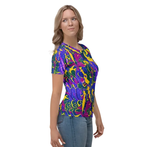 Afterdark Color on a Women's Crew Neck T-Shirt