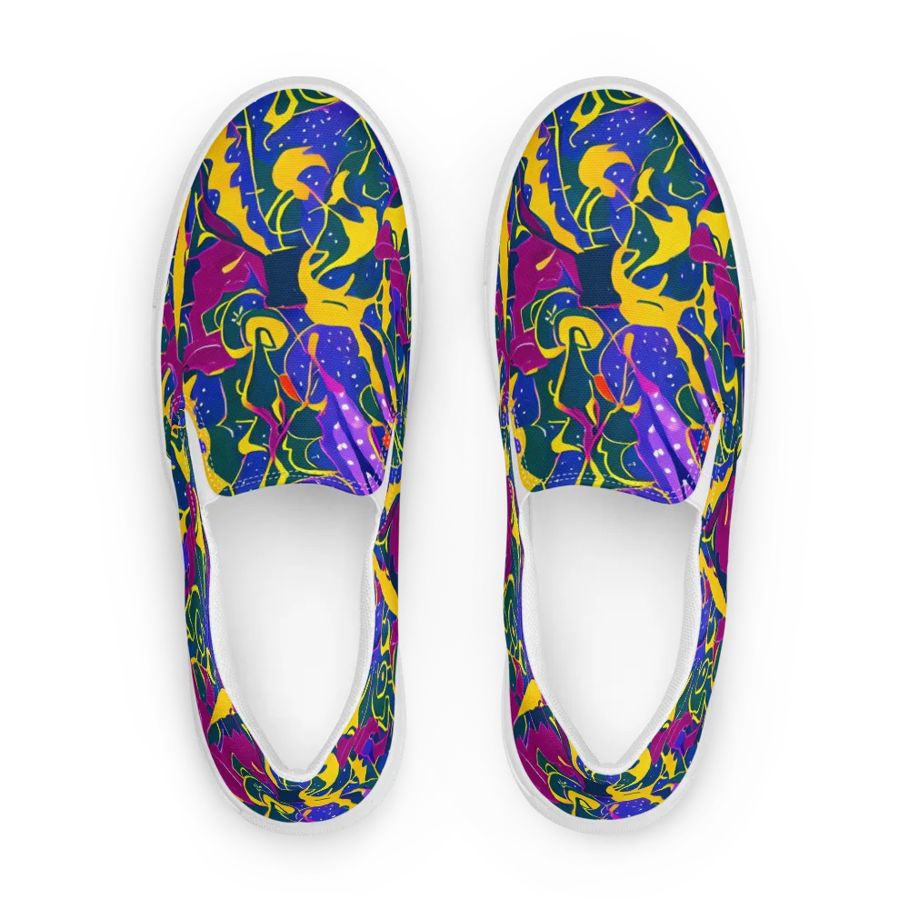 Afterdark Color on Men's Slip-On Canvas Shoes — Front