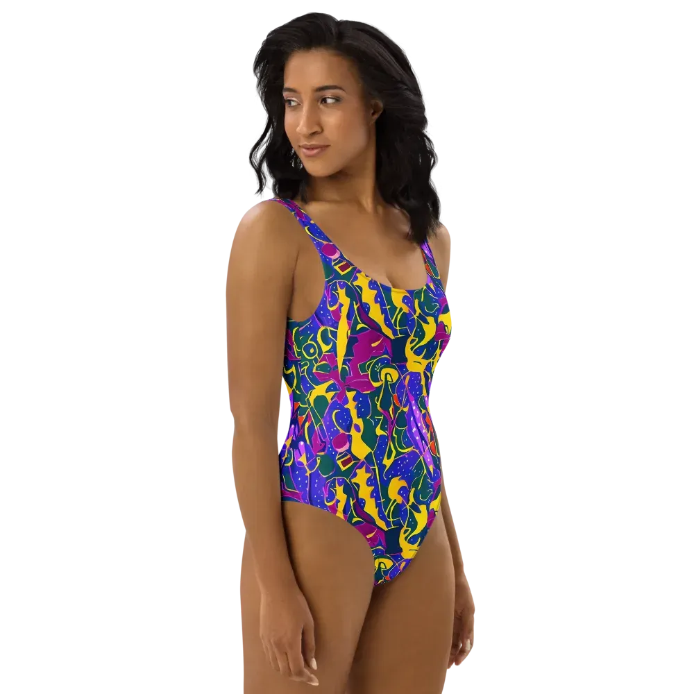 Afterdark Color on One-Piece Swimsuit — Right
