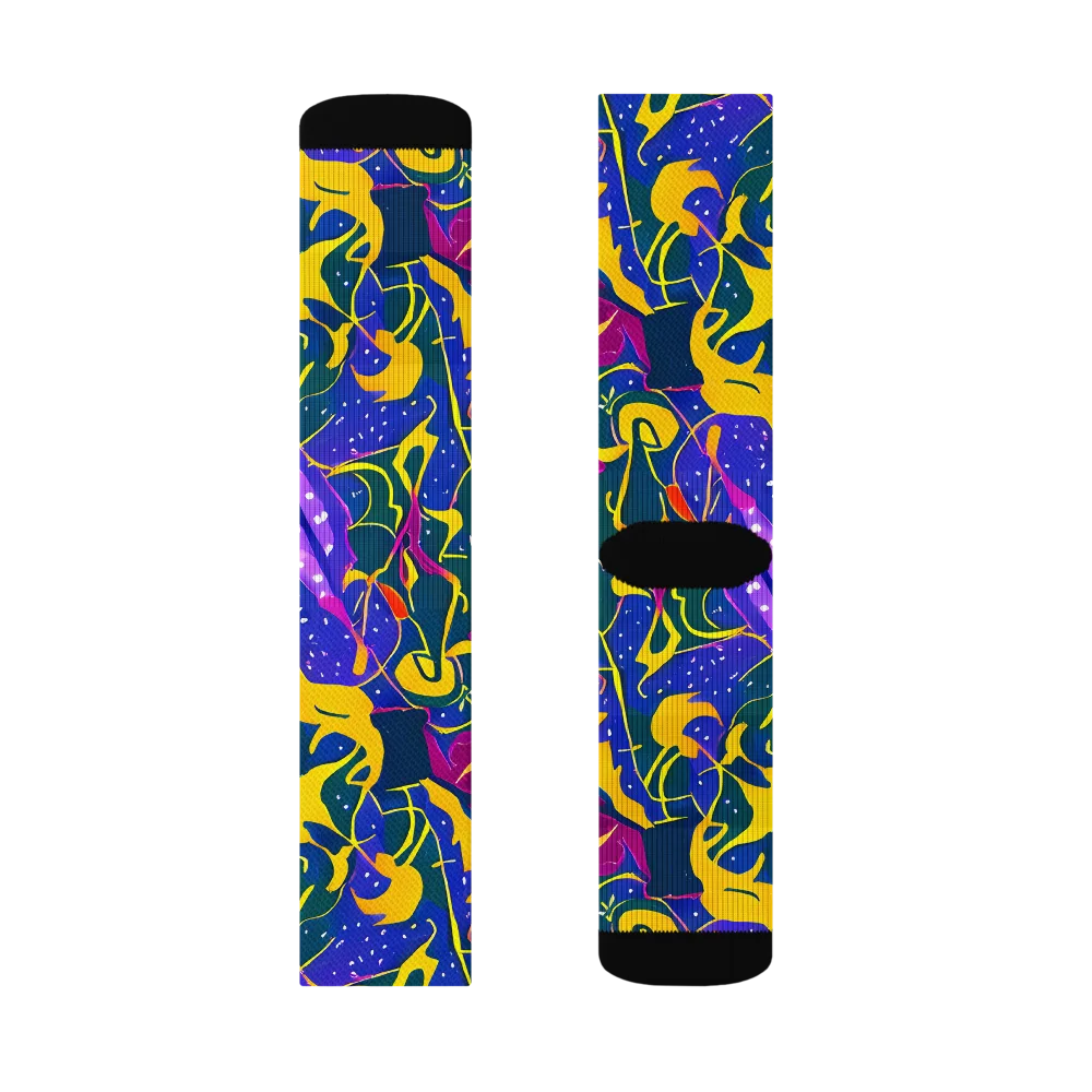 Afterdark Color on Socks — Right Sock