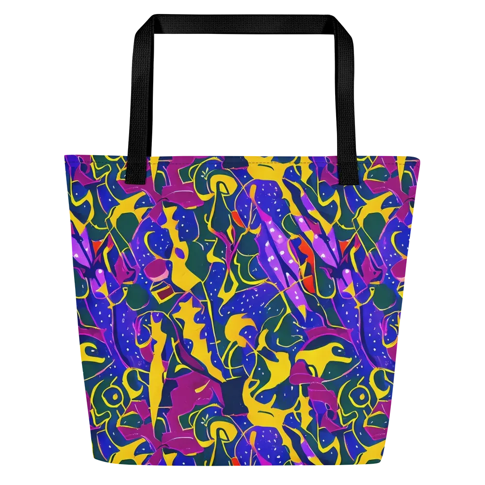 Afterdark Color on Large Tote Bag W/ Pocket — Front