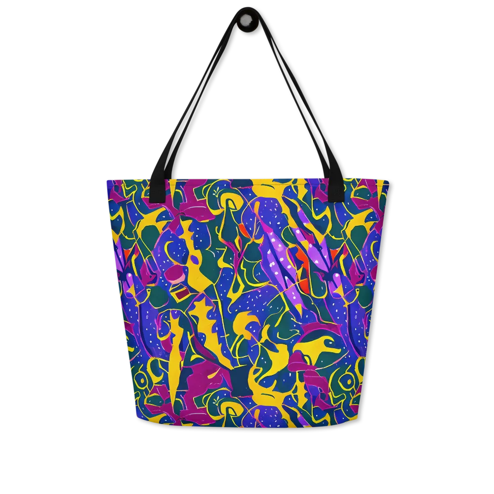 Afterdark Color on Large Tote Bag W/ Pocket — Front