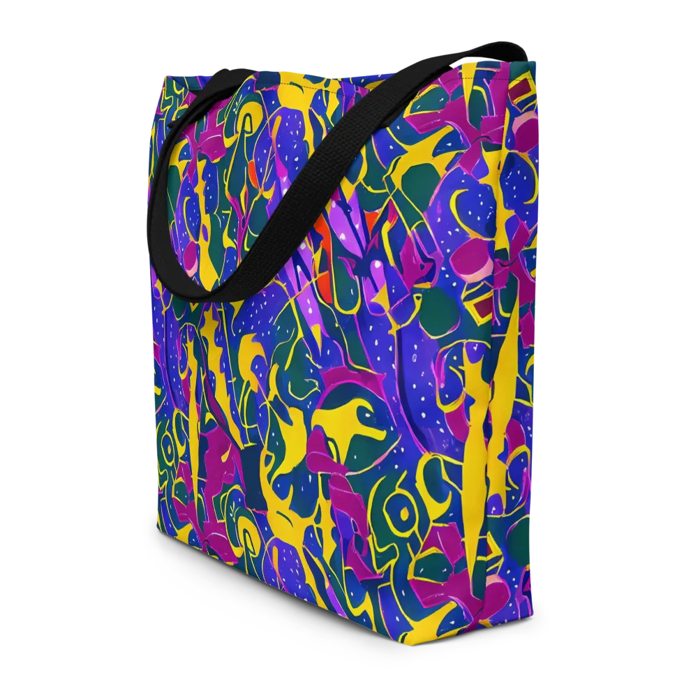 Afterdark Color on Large Tote Bag W/ Pocket — Front