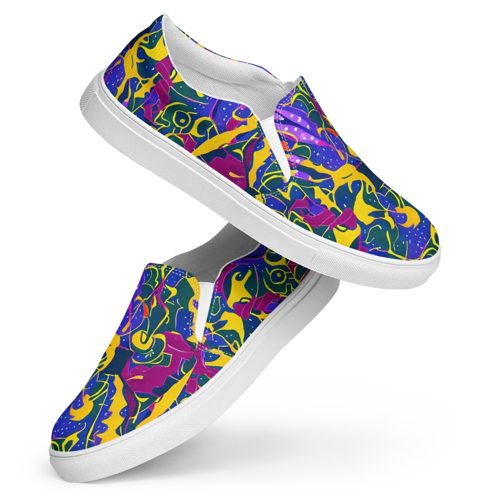 Afterdark Color on Women's Slip-On Canvas Shoes — Front