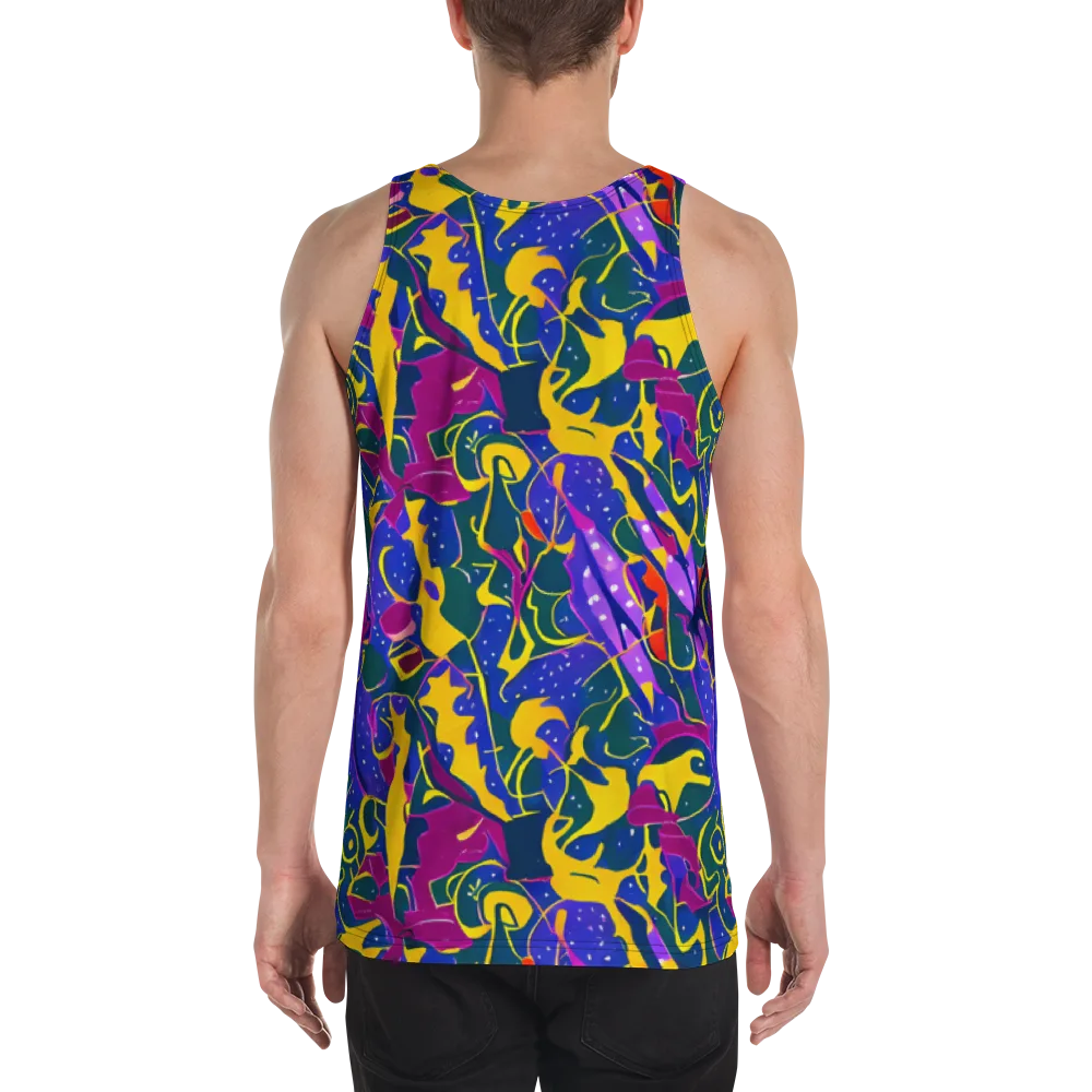 Afterdark Color on Men's Tank Top — Back