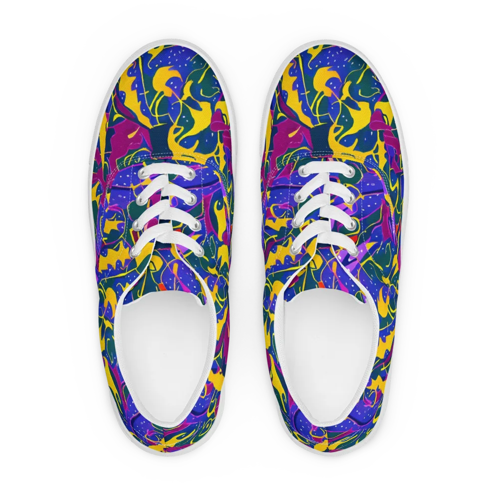 Afterdark Color on Men's Lace-Up Canvas Shoes — Front