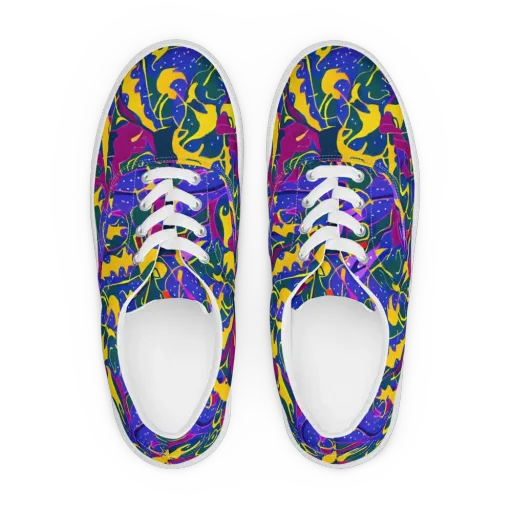 Afterdark Color on a Men's Lace-Up Canvas Shoes