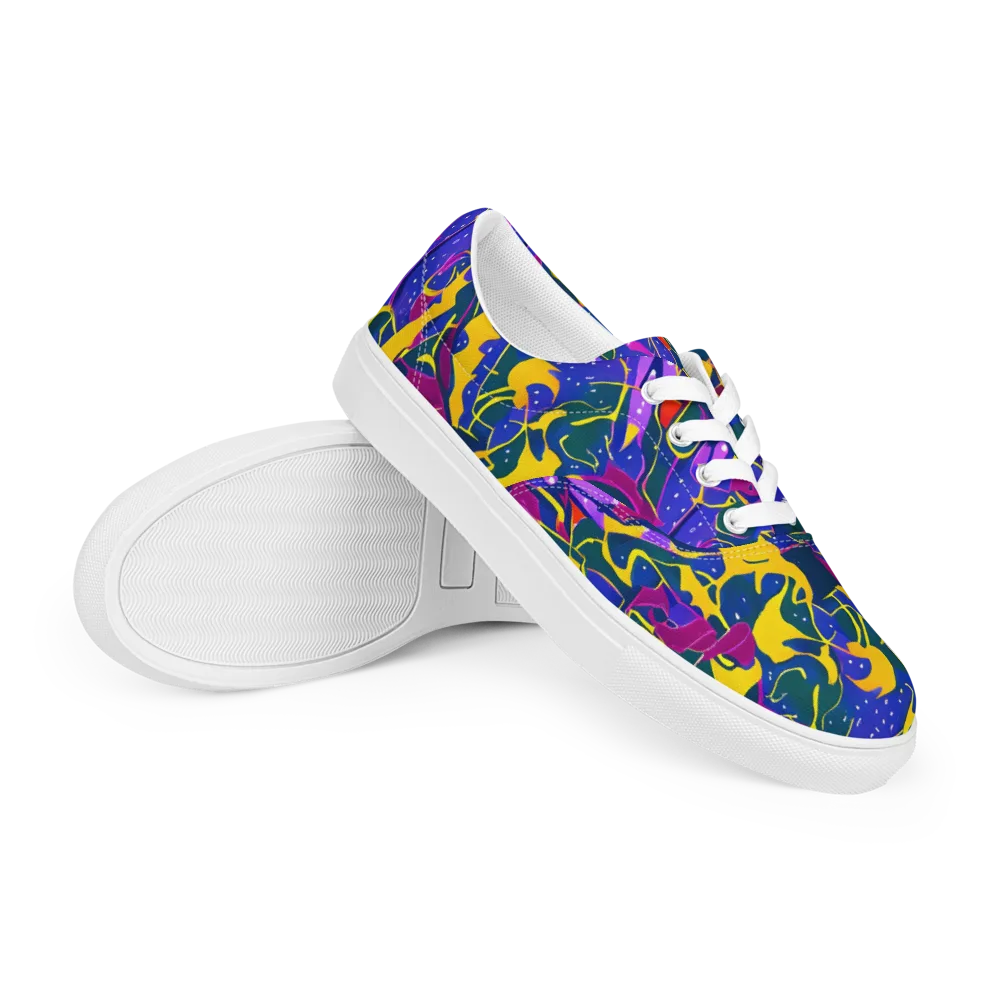 Afterdark Color on Men's Lace-Up Canvas Shoes — Right Front