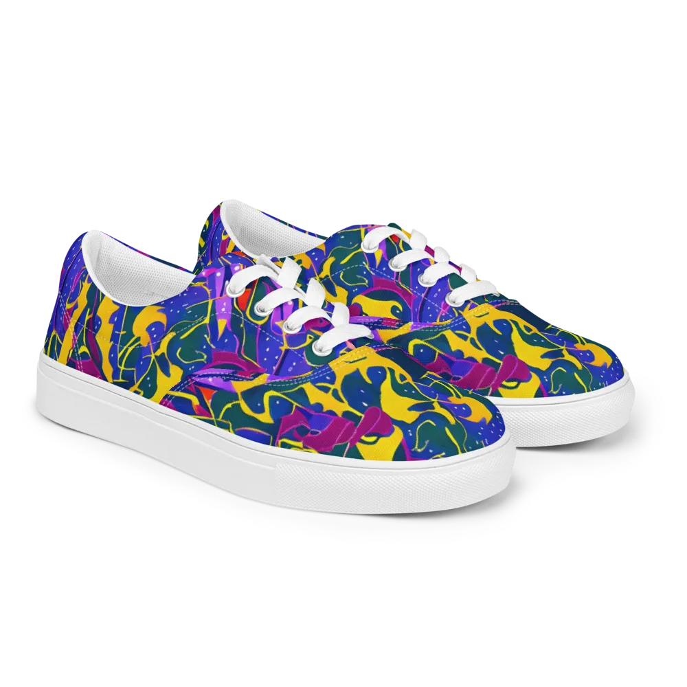 Afterdark Color on Men's Lace-Up Canvas Shoes — Right Front