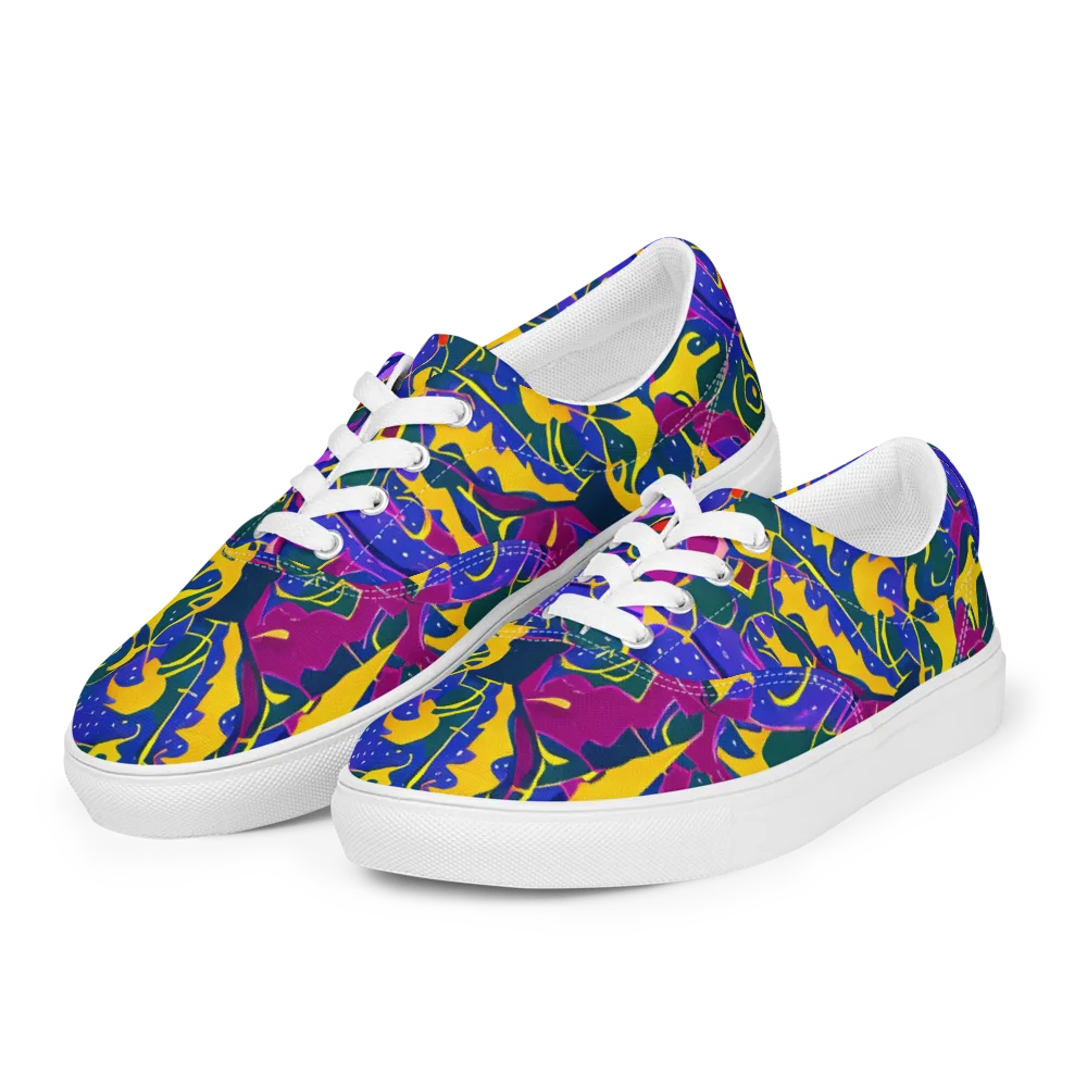 Afterdark Color on Men's Lace-Up Canvas Shoes — Left Front